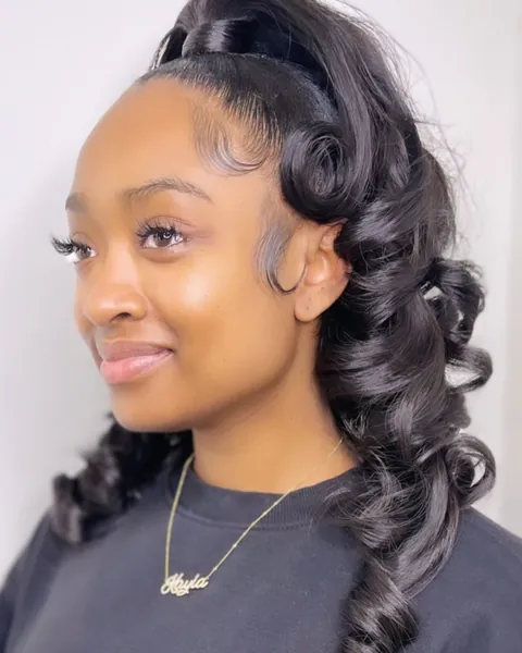 Fluffy curls with no leave-out